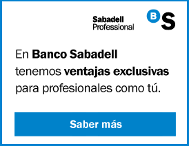 Banner ventajas de ser colegiado con Sabadel